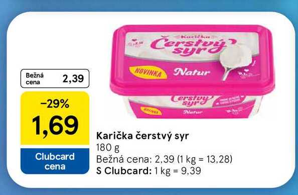 Karička čerstvý syr 180 g