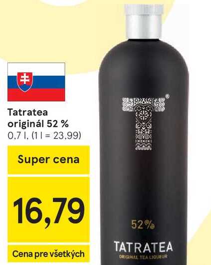 Tatratea originál 52 % 0,7 l