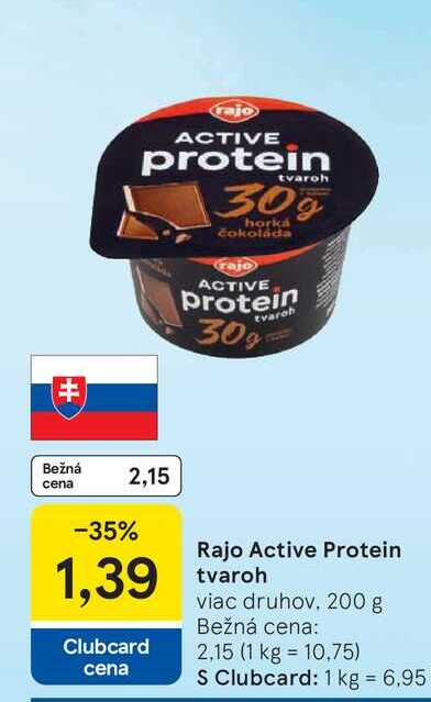 Rajo Active Protein tvaroh viac druhov 200 g