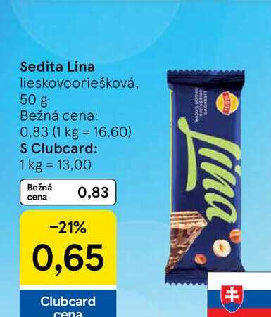 Sedita Lina lieskovooriešková 50 g