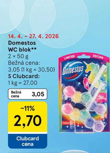 Domestos WC blok 2 x 50 g 