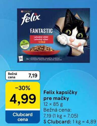 Felix kapsičky pre mačky 12 × 85 g