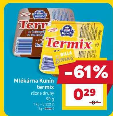 Kunín termix rôzne druhy 90 g 