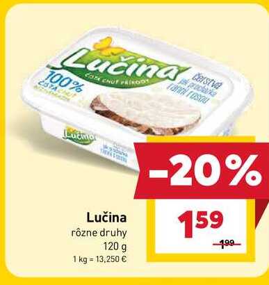 Lučina rôzne druhy 120 g