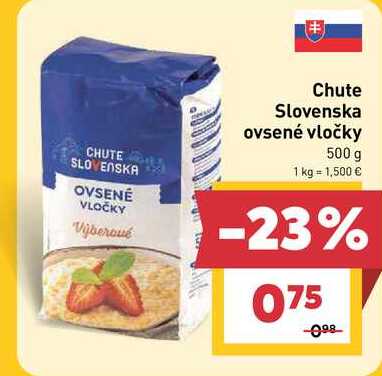 Chute Slovenska ovsené vločky 500 g 