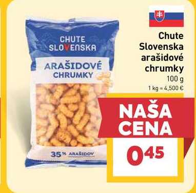 Chute Slovenska arašidové chrumky 100 g