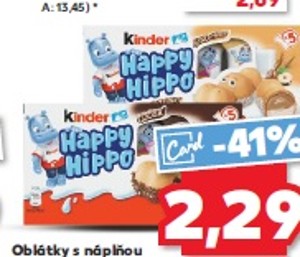 Kinder Happy Hippo Oblátka s náplňou