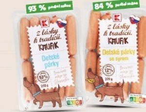 Z lásky k tradícii Kaufík Detské párky