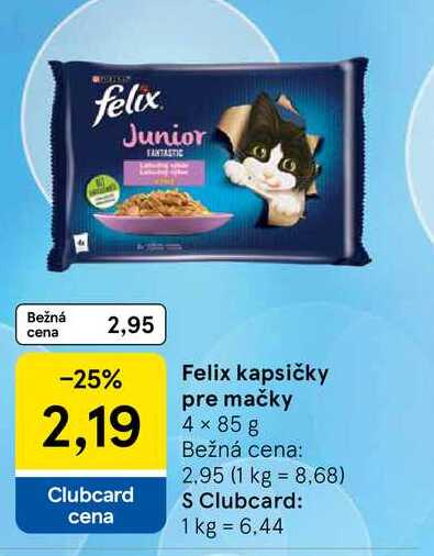 Felix kapsičky pre mačky 4 x 85 g