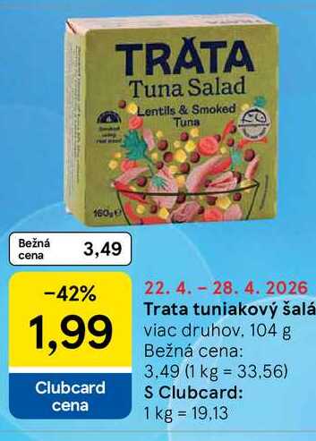 Trata tuniakový šalát 104 g 