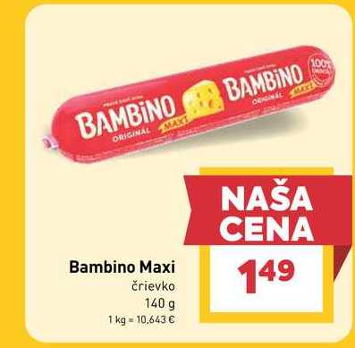 Bambino Maxi črievko 140 g 