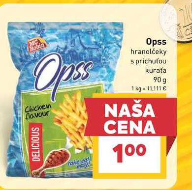 Opss hranolčeky s príchuťou kuraťa 90g 