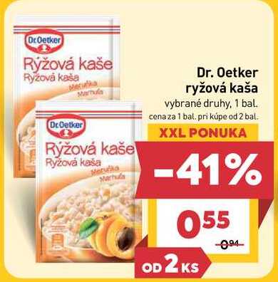 Dr. Oetker ryžová kaša vybrané druhy, 1 bal. 