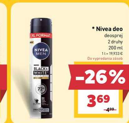 Nivea deo deosprej 2 druhy 200 ml 