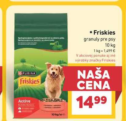 Friskies granuly pre psy 10 kg