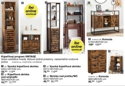 Kúpeľňový program VINTAGE - 3 Vysoká kúpeľňová skrinka