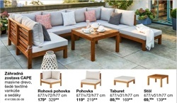 Záhradná zostava CAPE - Rohová pohovka