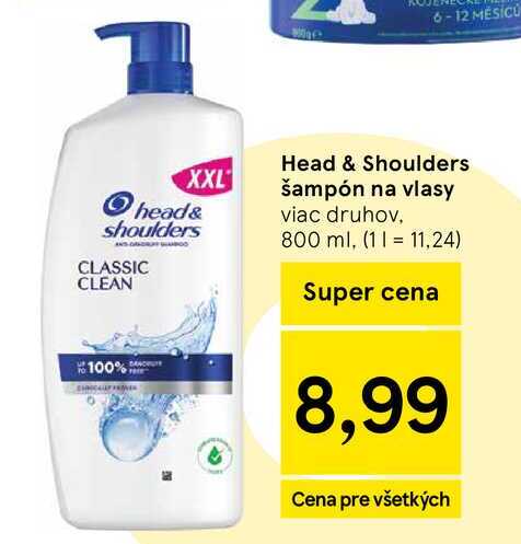 Head & Shoulders šampón na vlasy 800 ml