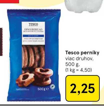 Tesco perníky viac druhov 500 g