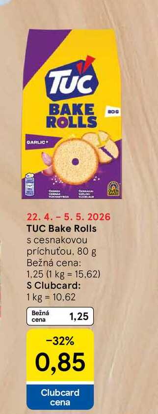 Bake Rolls s cesnakovou príchuťou, 80 g 