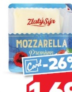 Zlatý syr Mozzerella