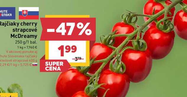 Chute Slovenska rajčiaky teilové strapcové 400 g