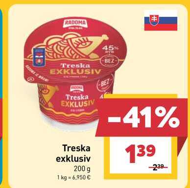 Treska exklusiv 200 g 