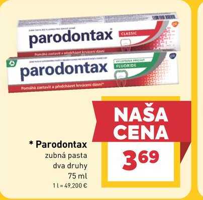 Parodontax zubná pasta dva druhy 75 ml
