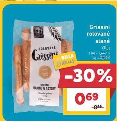 Grissini rolované slané 90 g 