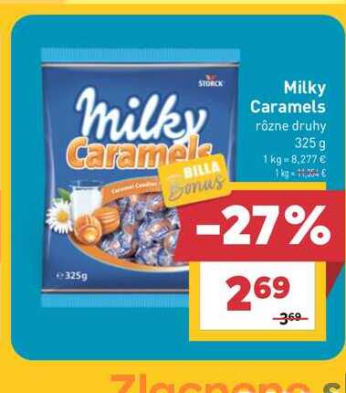 Milky Caramels rôzne druhy 325 g