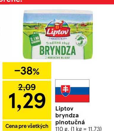 Liptov Tradičná bryndza plnotučná 110 g