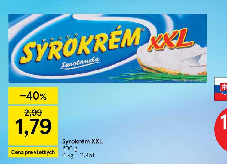 Syrokrém XXL 200 g
