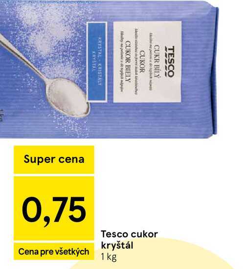 Tesco cukor kryštál 1 kg 