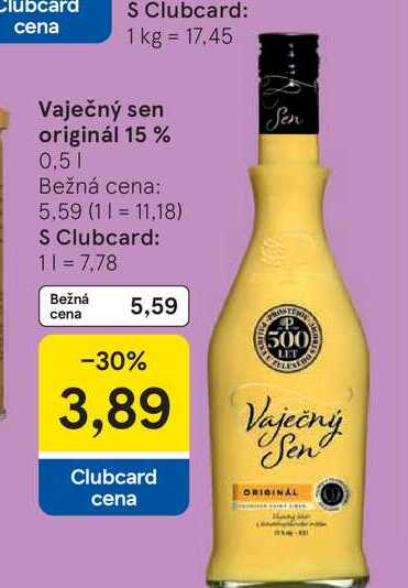 Vaječný sen Sen originál 15% 0,5l