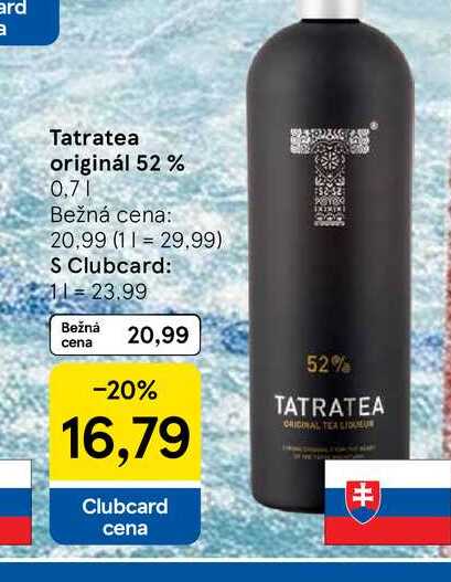 Tatratea originál 52% 0,7L