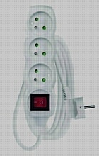 EMOS PREDLŽOVACÍ KÁBEL S VYPÍNAČOM BIELY, 3 ZÁSUVKY, MAX. 10 A/2300 W, 3 M