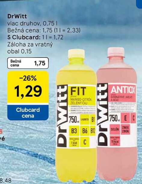 DrWitt viac druhov 0.75 l