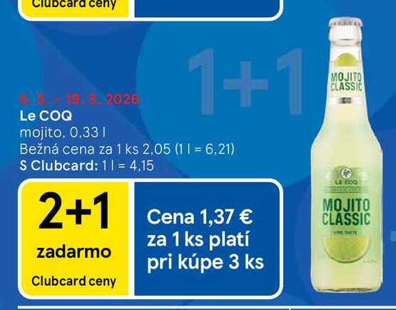 LE COQ mojito, 0,33l