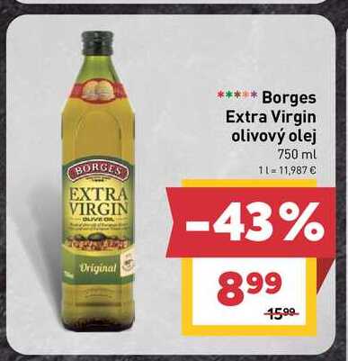 Borges Extra Virgin olivový olej 750 ml 