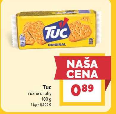 Tuc rôzne druhy 100 g 