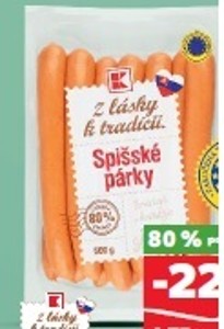 Z lásky k tradícii Spišské párky