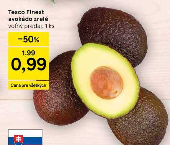 Tesco Finest avokádo zrelé voľný predaj, 1 ks
