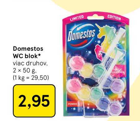 Domestos WC blok viac druhov, 2 x 50 g