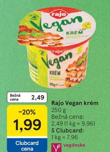 Rajo Vegan krém 250 g 
