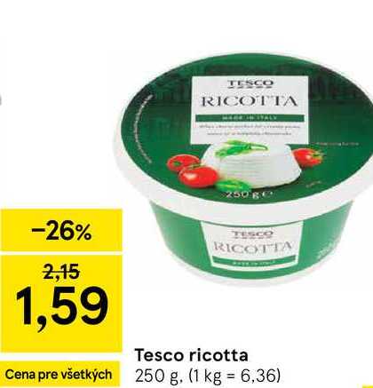 Tesco ricotta 250 g