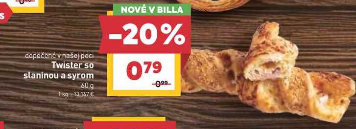 Twister so slaninou a syrom 60 g