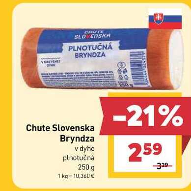 Chute Slovenska Bryndza v dyhe plnotučná 250 g