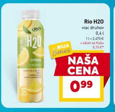 Rio H2O viac druhov 0,4l