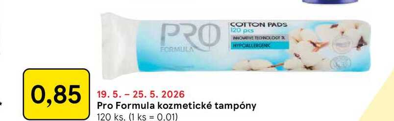 Pro Formula kozmetické tampóny 120 ks