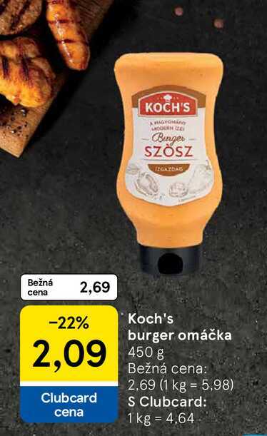 Koch's burger omáčka 450g